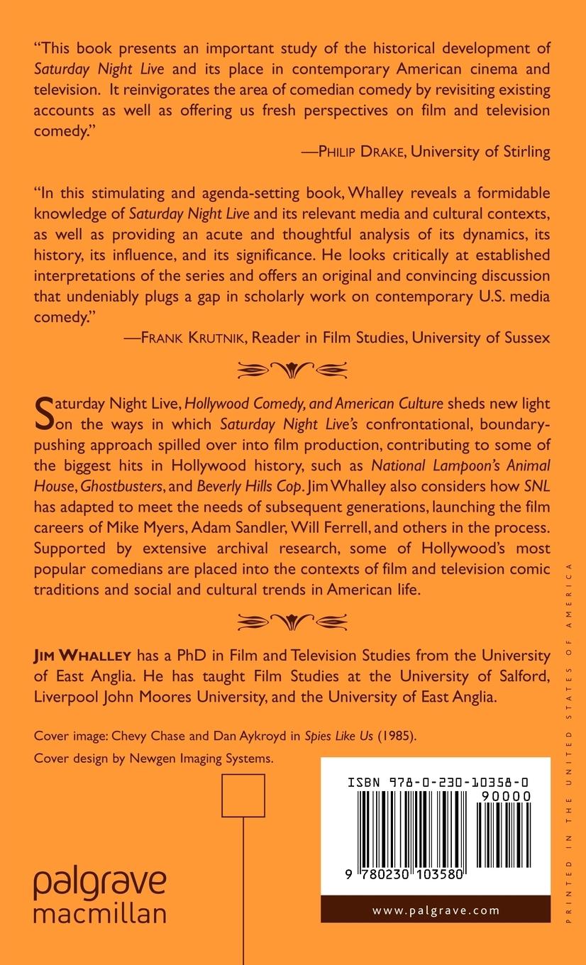 Rückseitencover Saturday Night Live, Hollywood Comedy, and American Culture