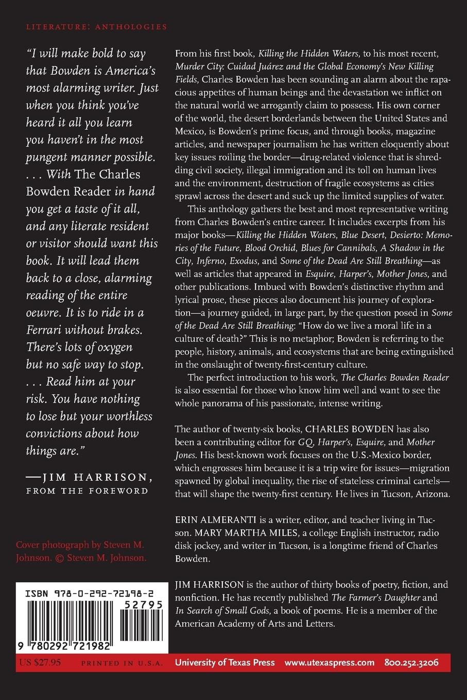 Rückseitencover The Charles Bowden Reader