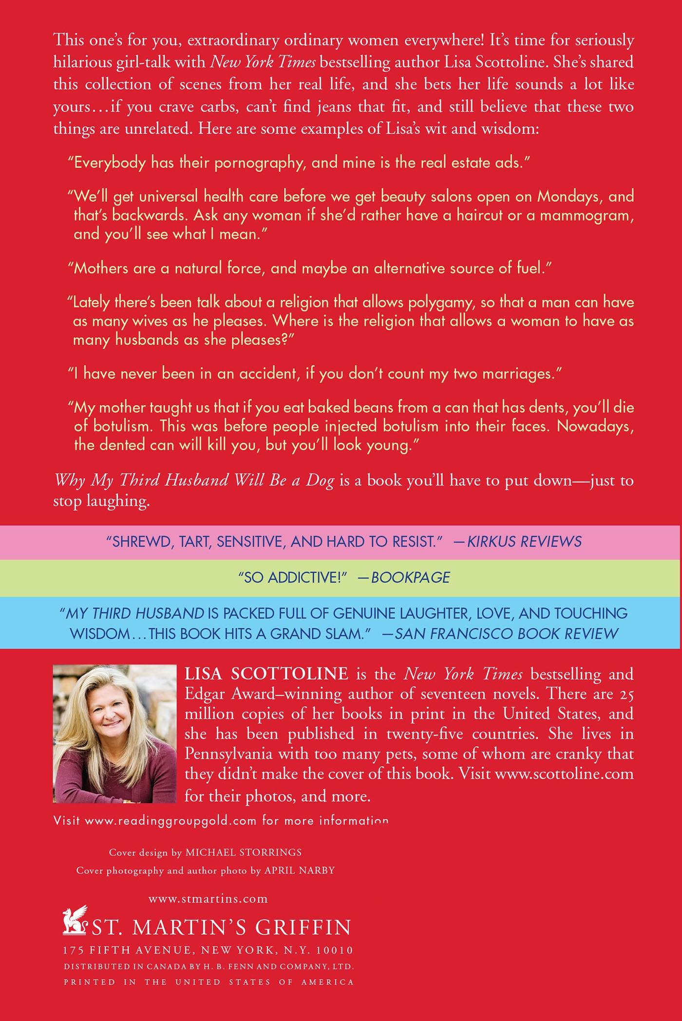 Rückseitencover Why My Third Husband Will Be a Dog