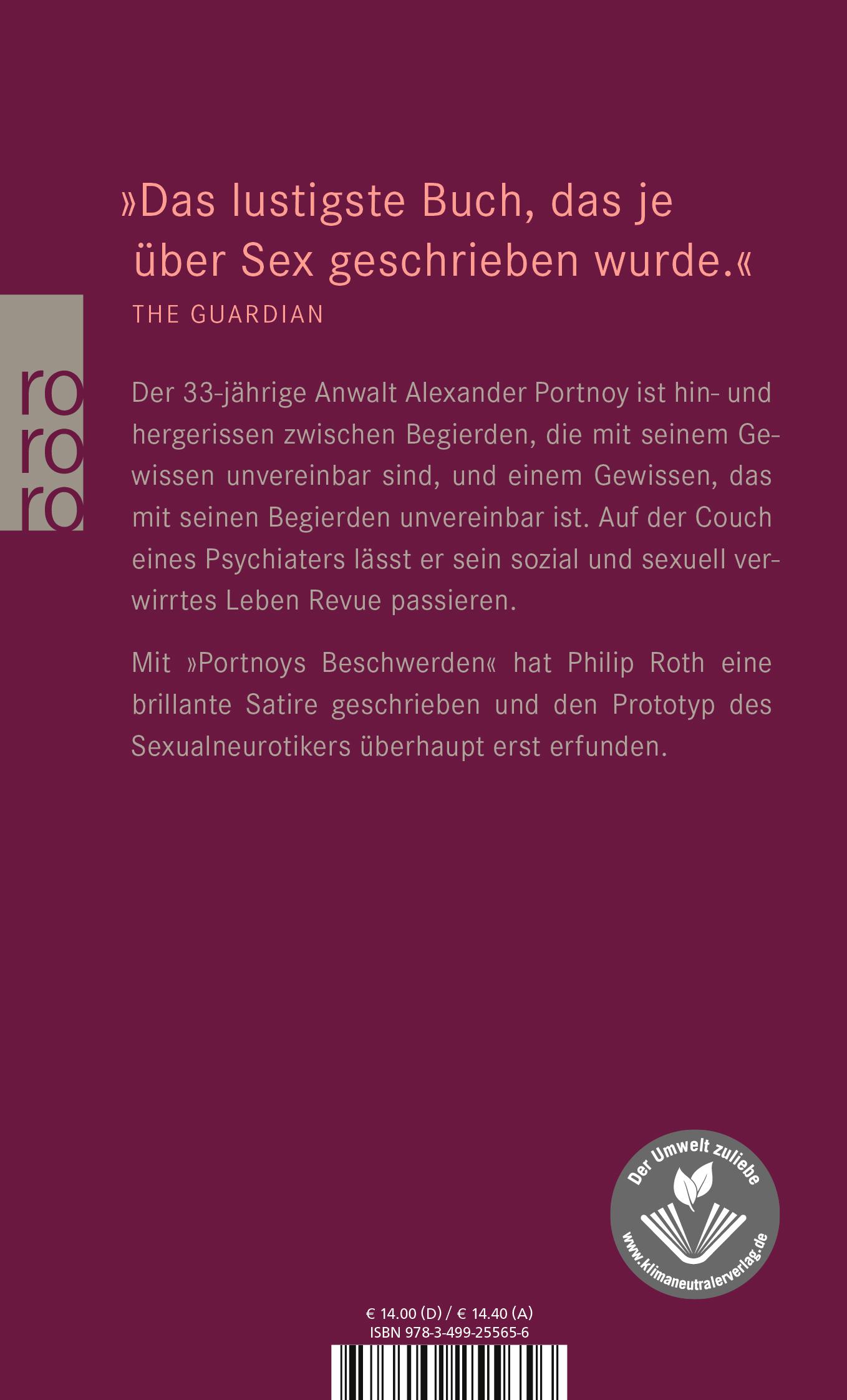 Rückseitencover Portnoys Beschwerden