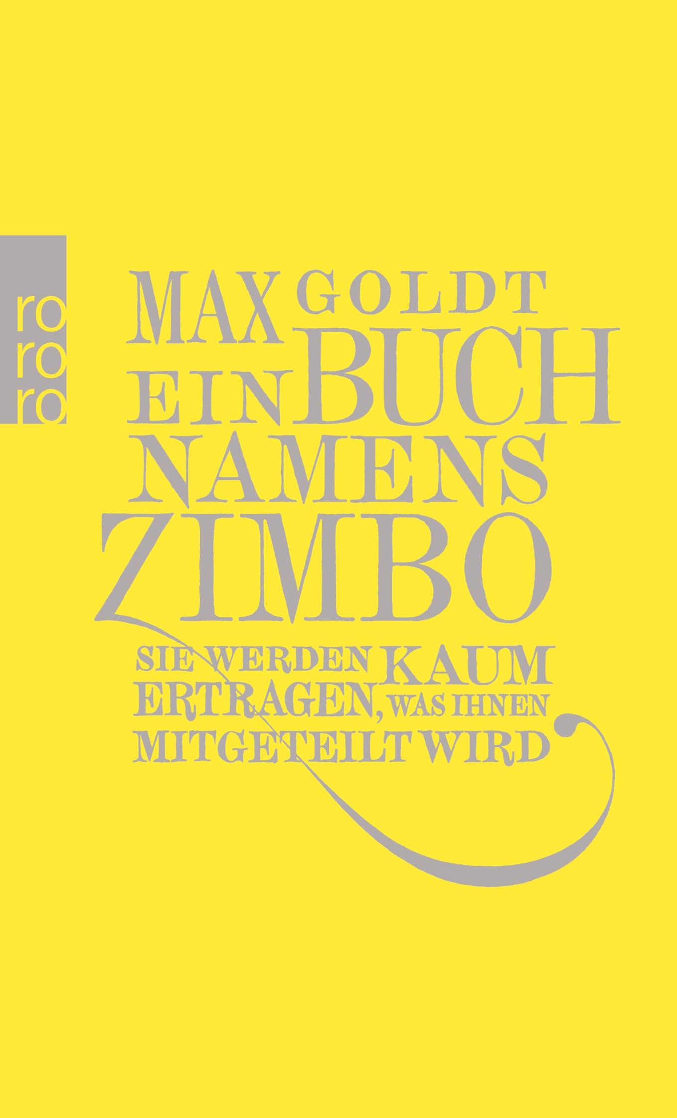 Vorderes Coverbild Ein Buch namens Zimbo