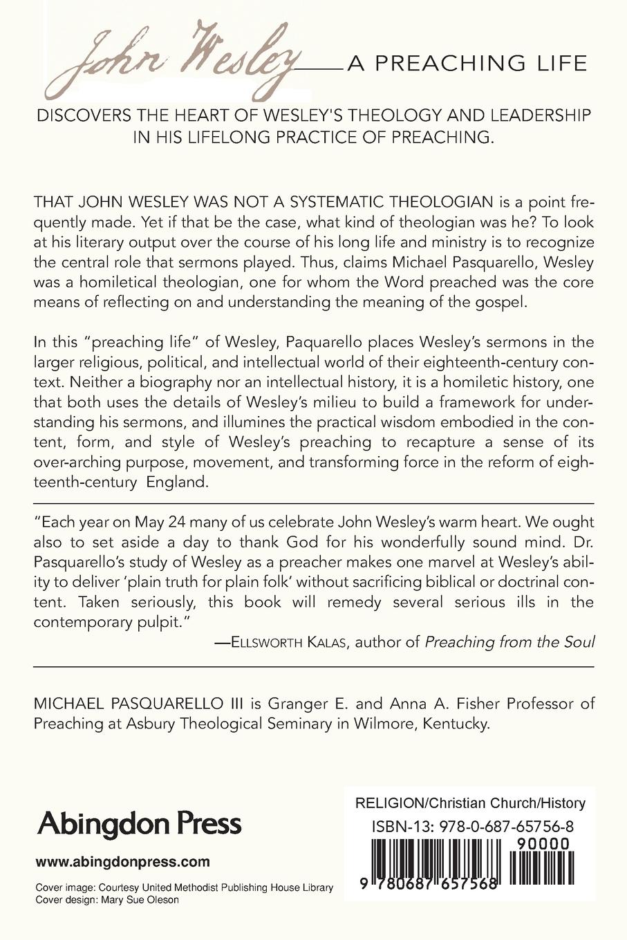 Rückseitencover John Wesley