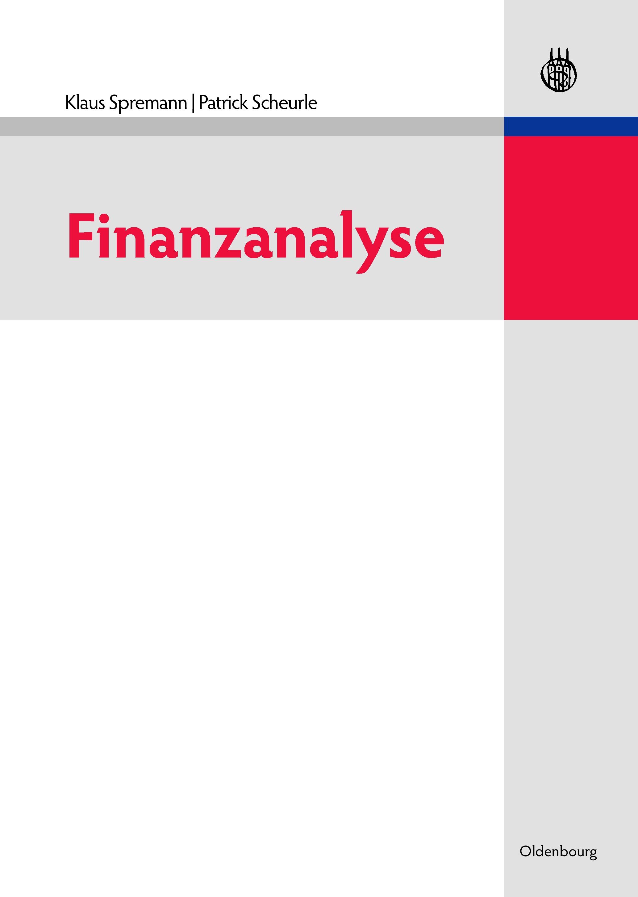 Vorderes Coverbild Finanzanalyse