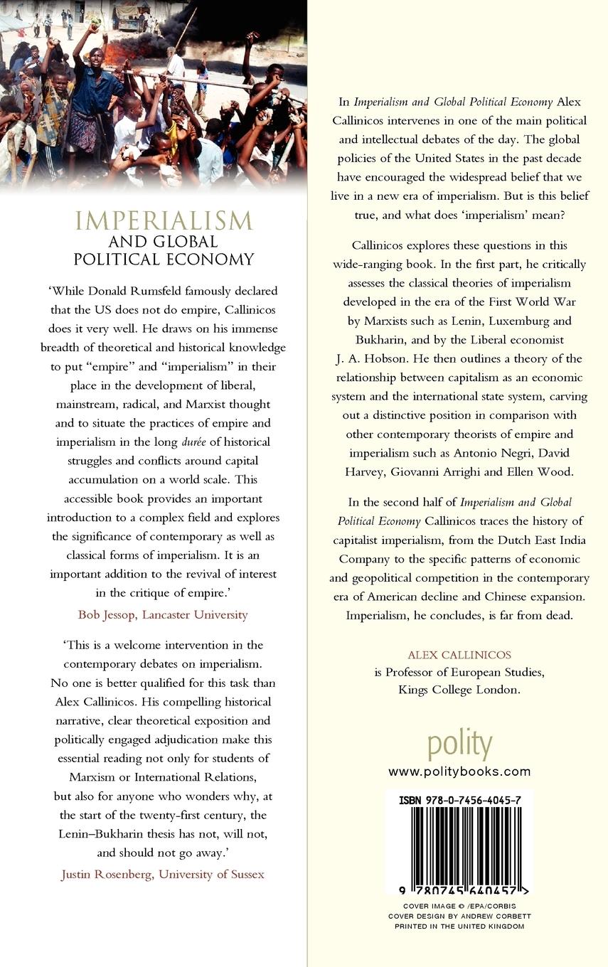 Rückseitencover Imperialism and Global Political Economy