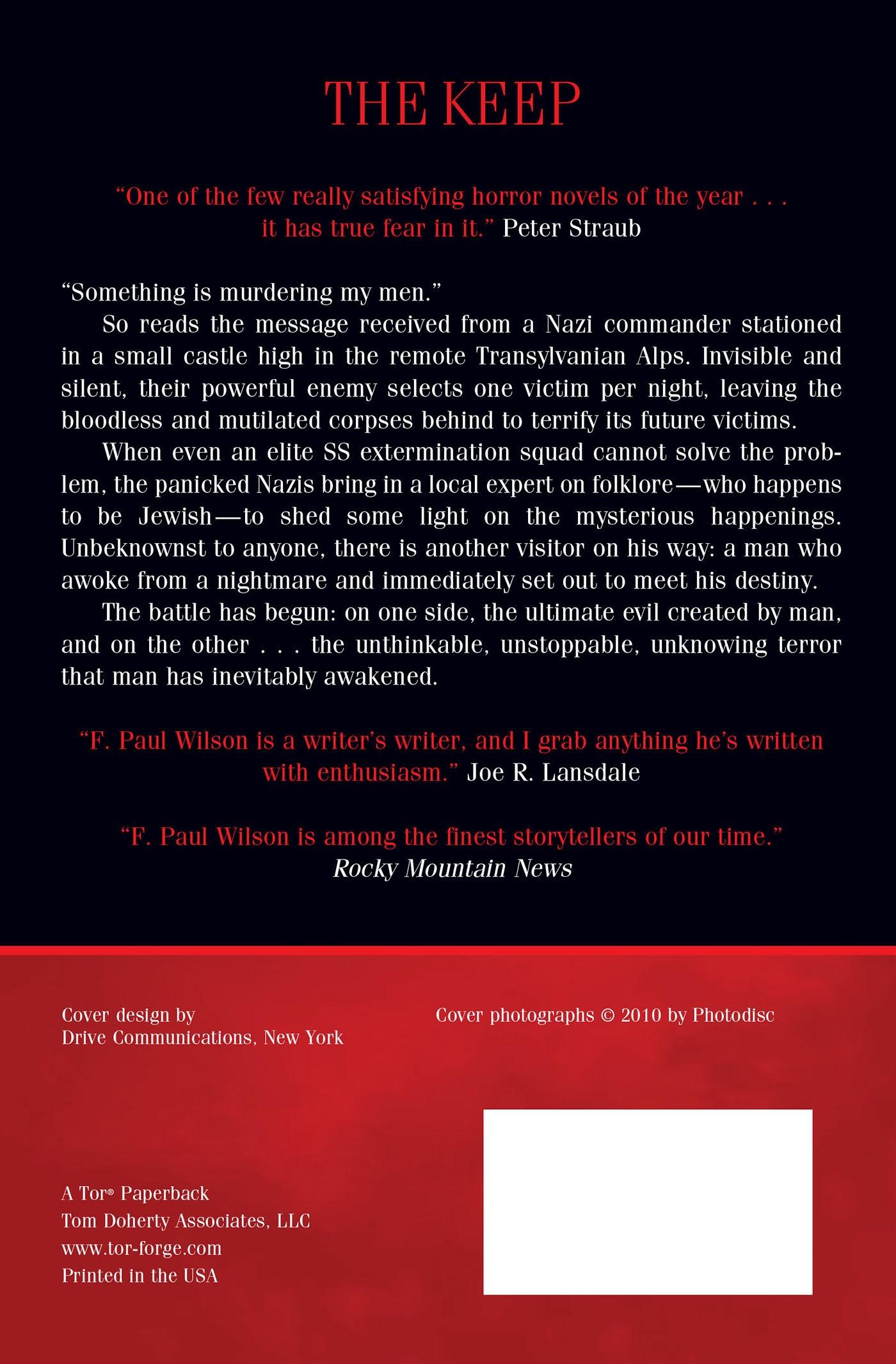 Rückseitencover The Keep