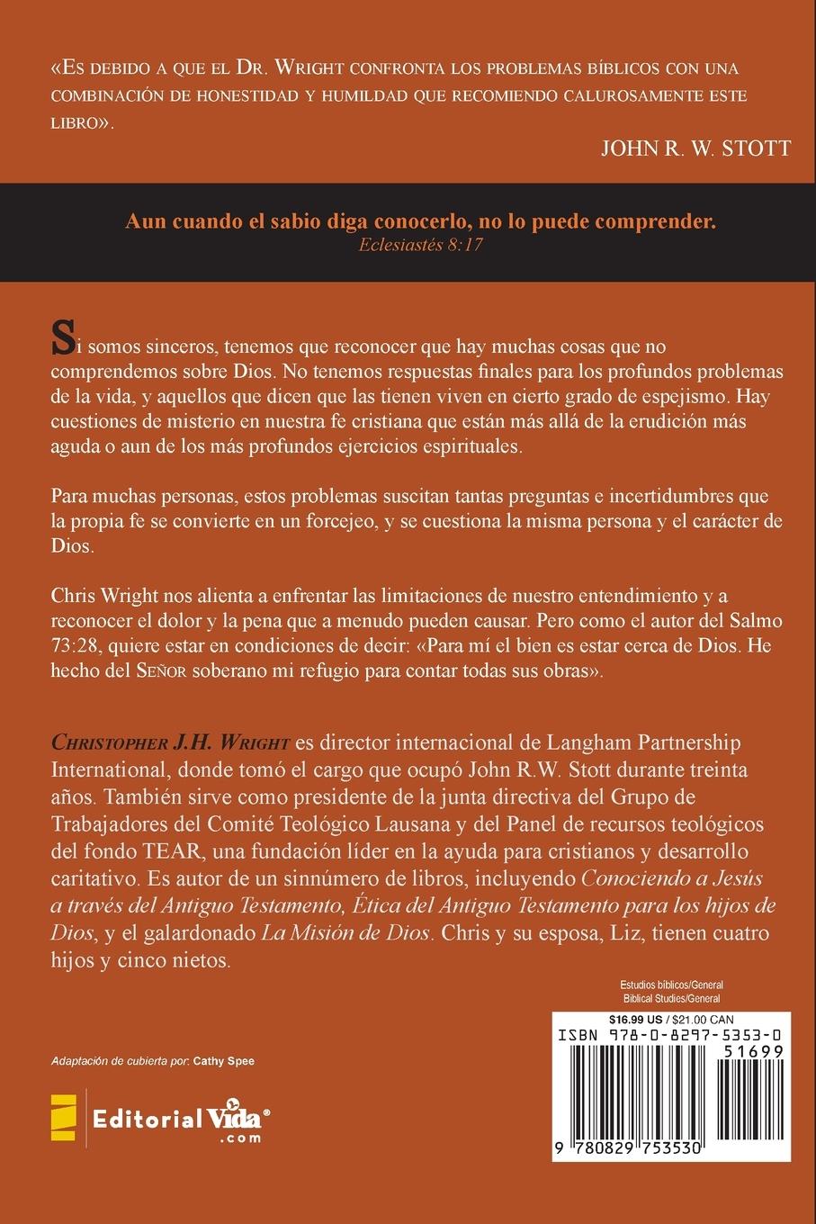 Rückseitencover El Dios Que No Entiendo