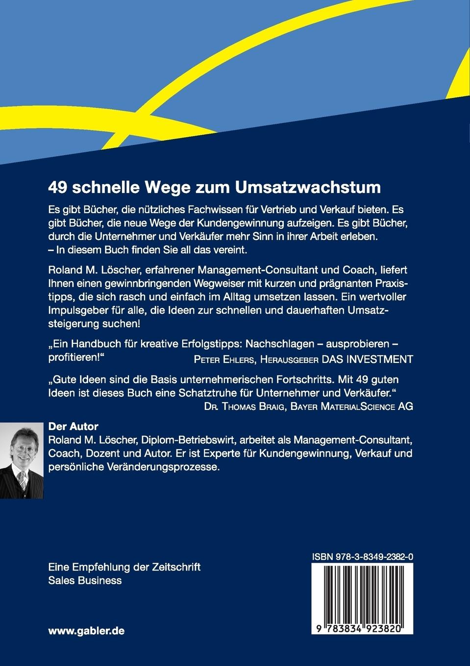 Rückseitencover 49 schnelle Wege zum Umsatzwachstum