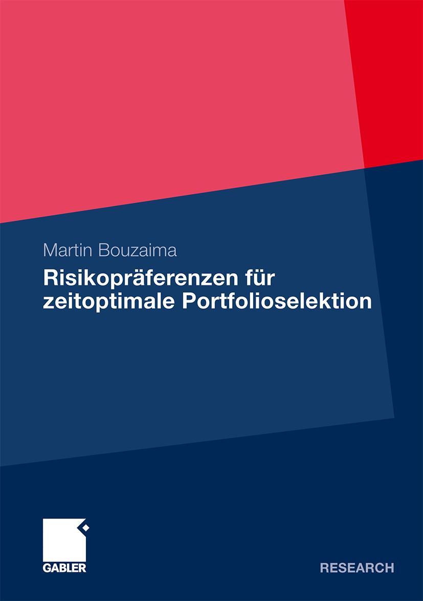 Vorderes Coverbild Risikopräferenzen für zeitoptimale Portfolioselektion