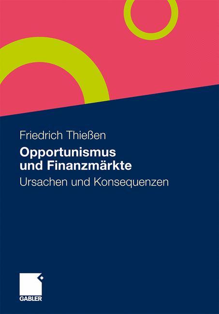 Vorderes Coverbild Opportunismus und Finanzmärkte