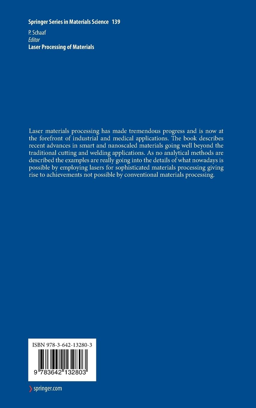 Rückseitencover Laser Processing of Materials
