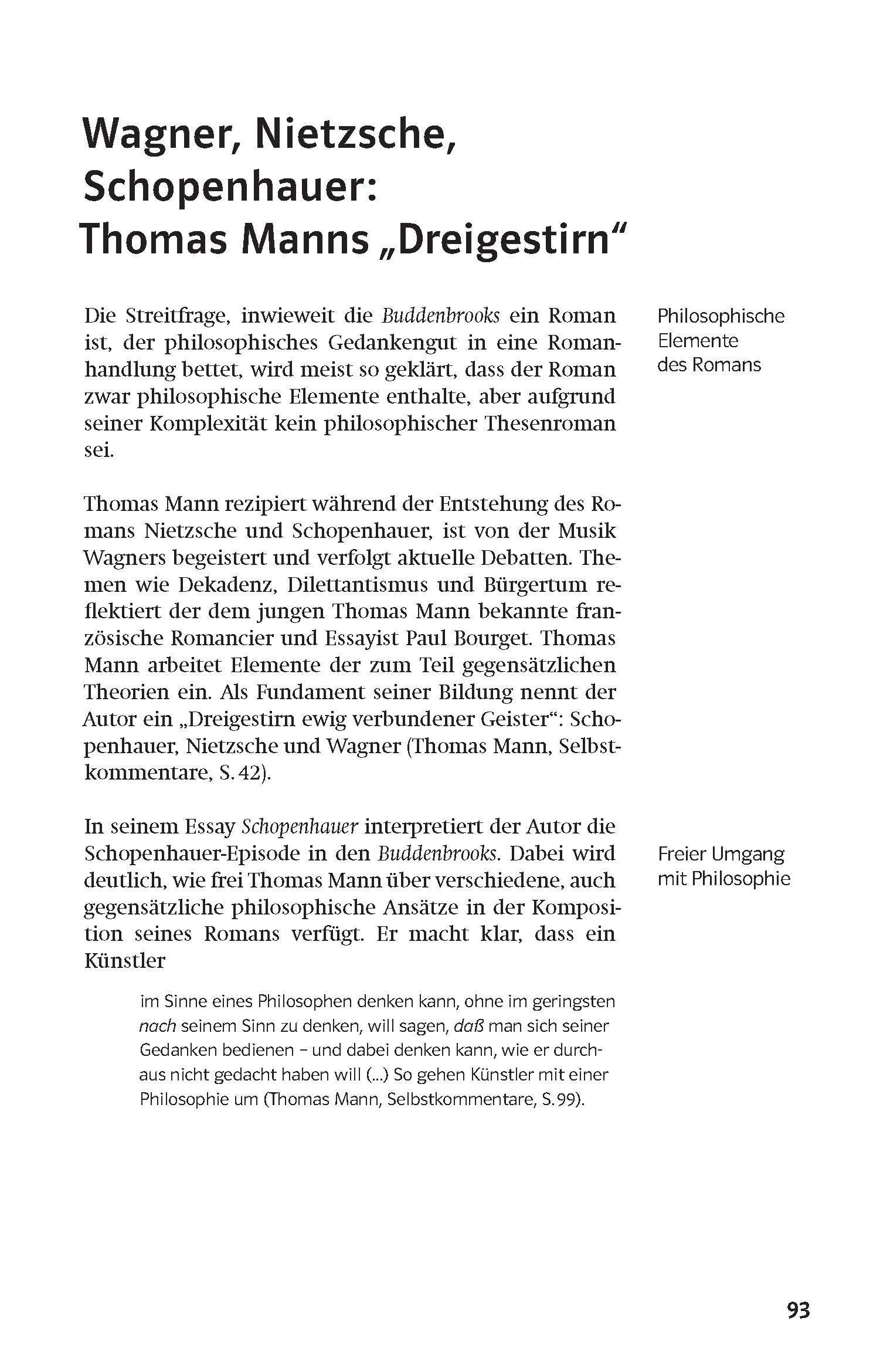 Beispielinhalt (Bild) Lektürehilfen Thomas Mann "Buddenbrooks"