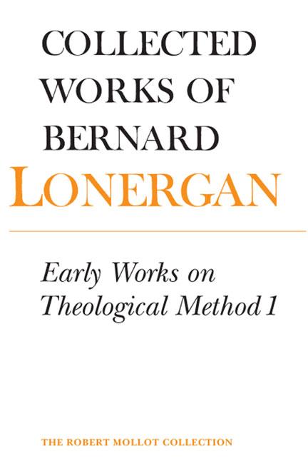 Vorderes Coverbild Early Works on Theological Method 1