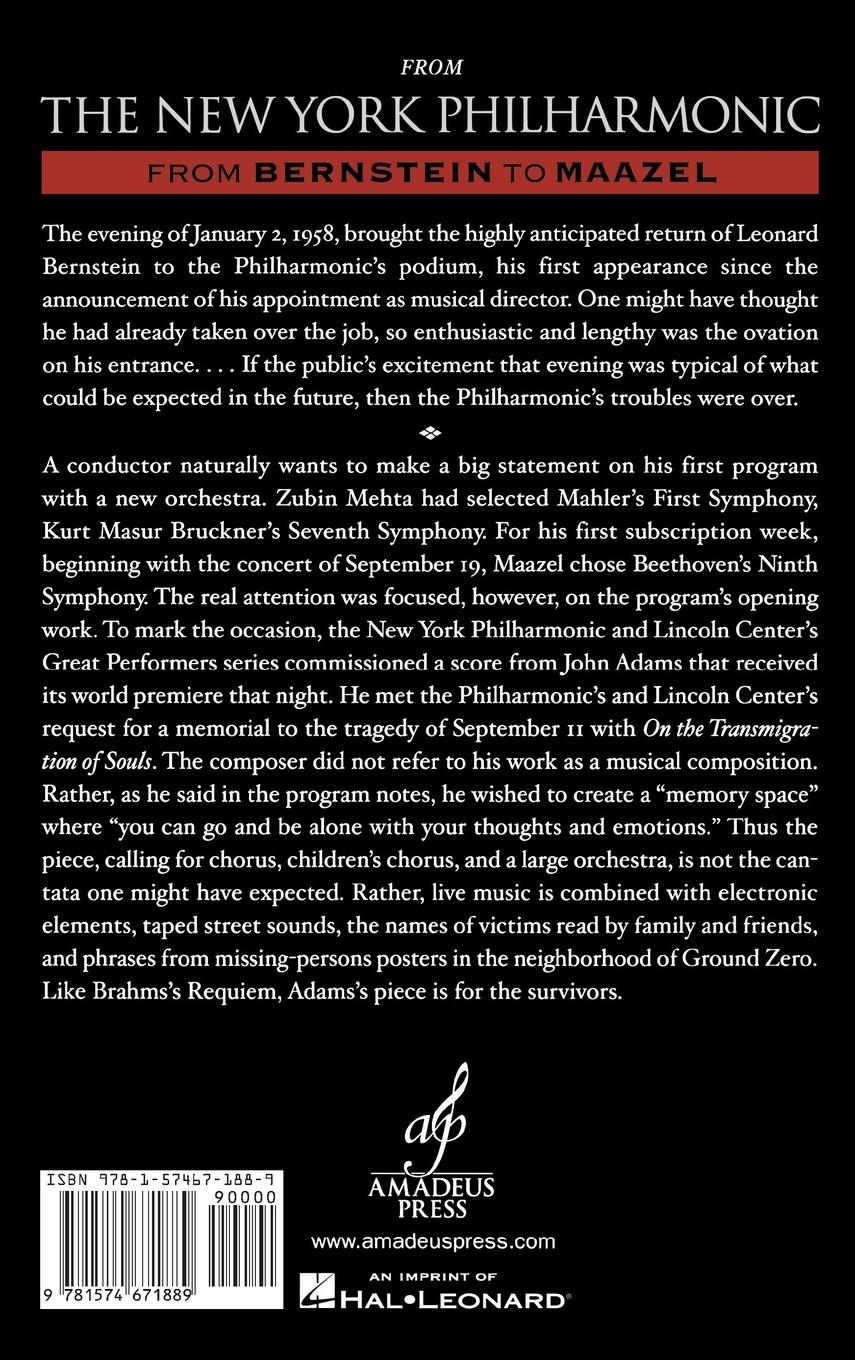 Rückseitencover New York Philharmonic
