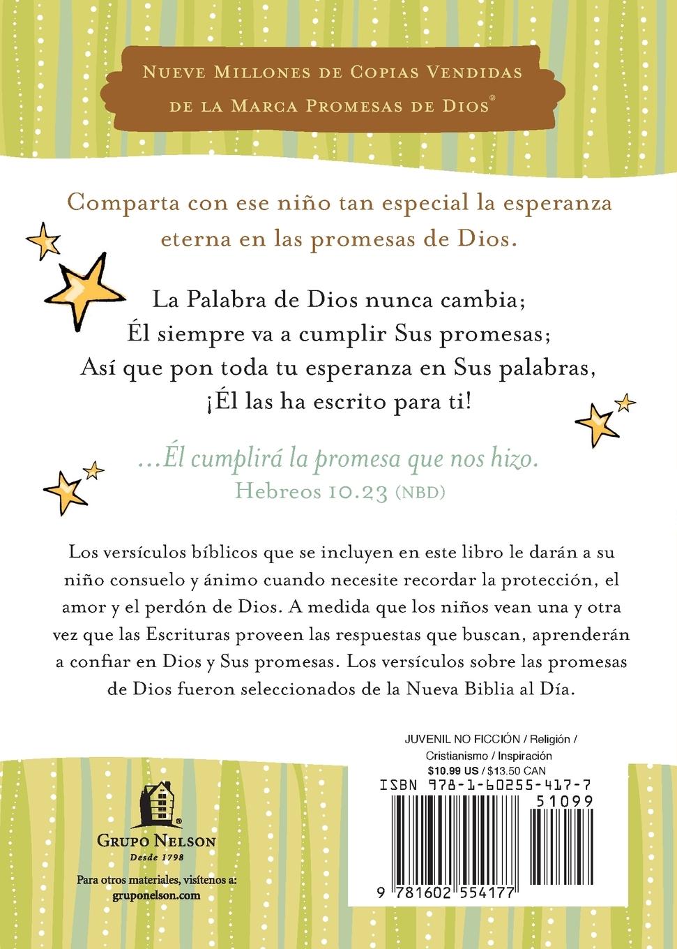 Rückseitencover El Promesas de Dios para ni¿¿os Softcover God's Promises for Boys