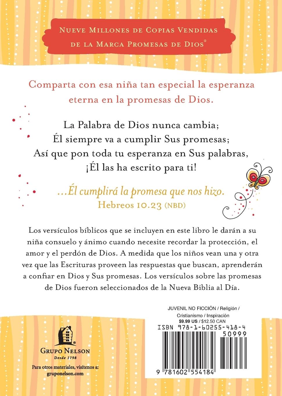 Rückseitencover Promesas de Dios para niñas