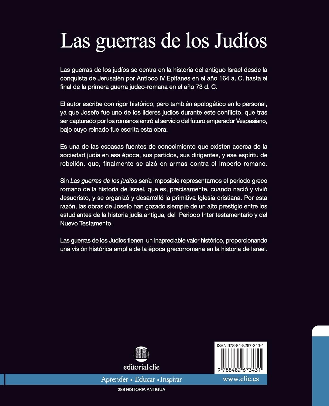 Rückseitencover Guerras de los judíos