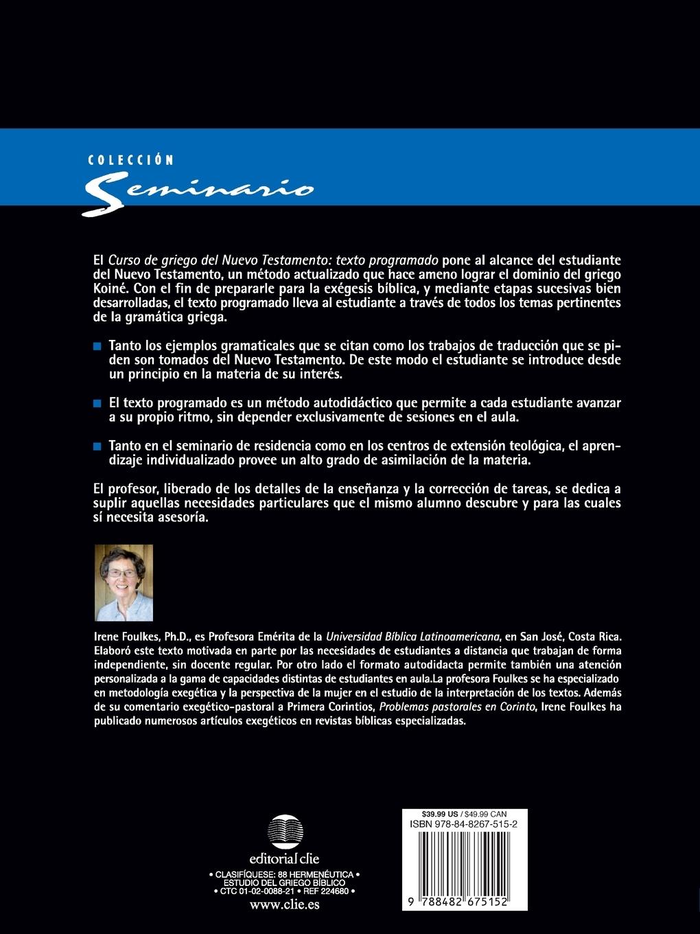 Rückseitencover Curso de griego