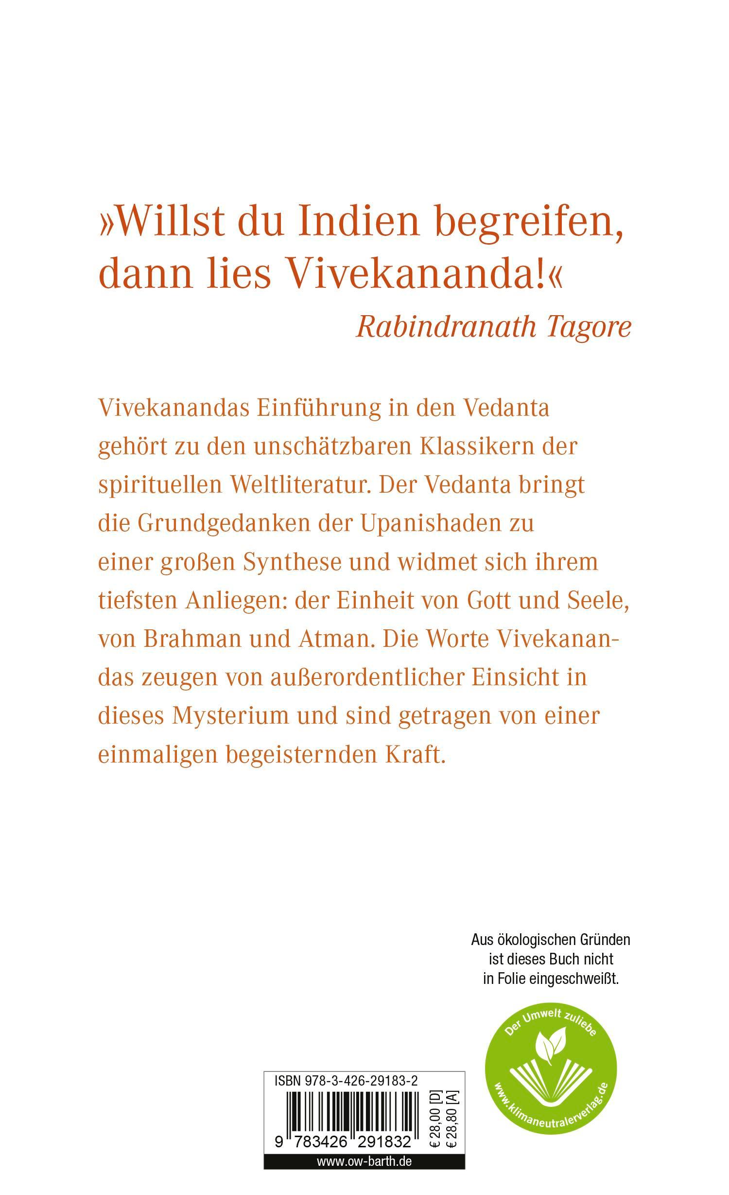 Rückseitencover Vedanta