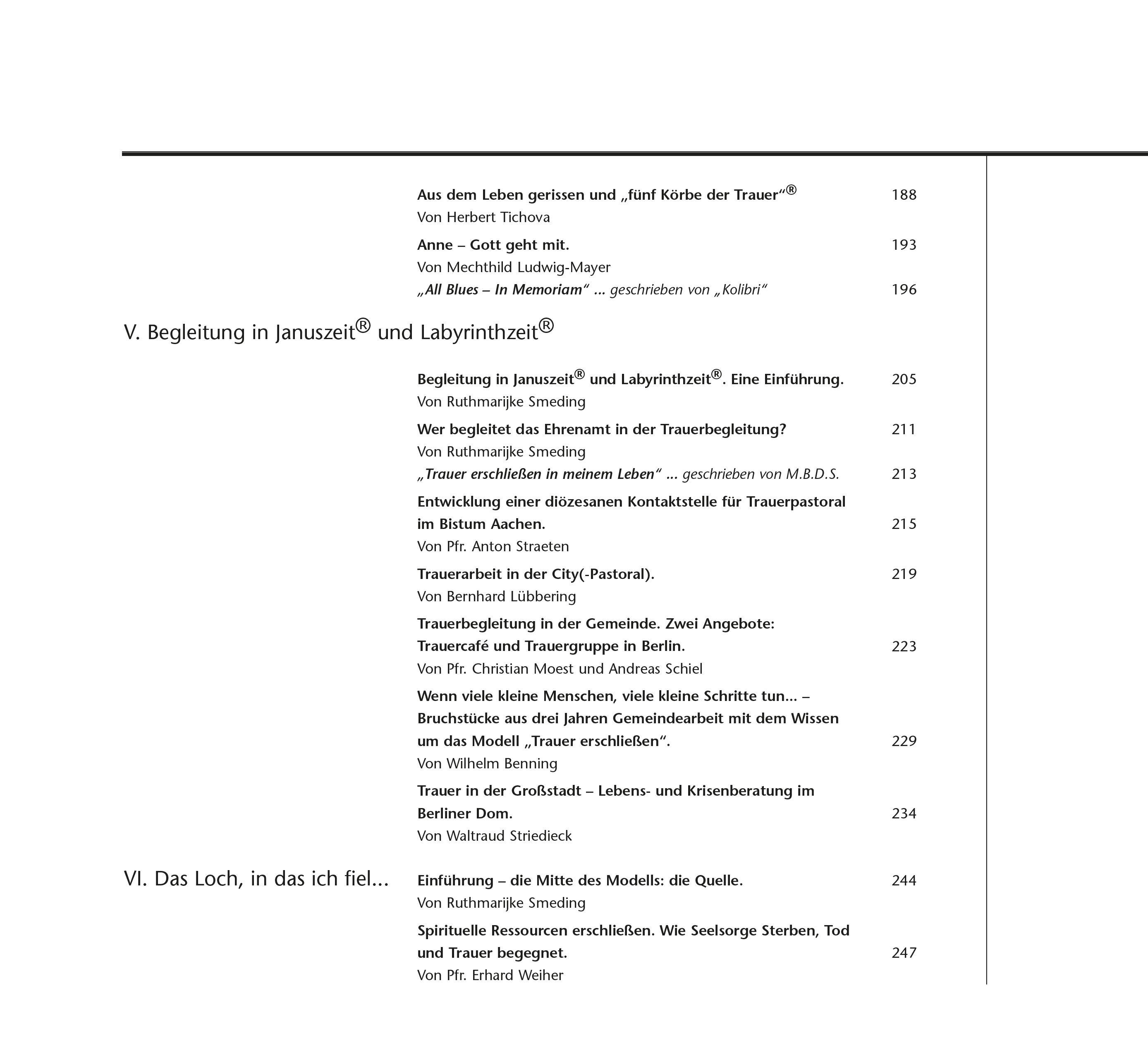 Beispielinhalt (Bild) Trauer erschließen