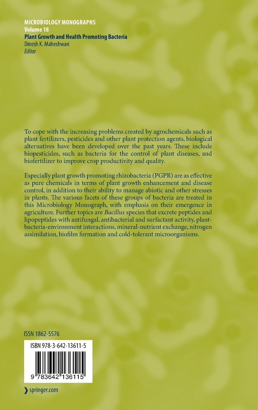 Rückseitencover Plant Growth and Health Promoting Bacteria