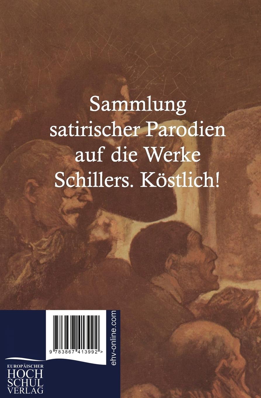 Rückseitencover Parodien Schillerscher Gedichte
