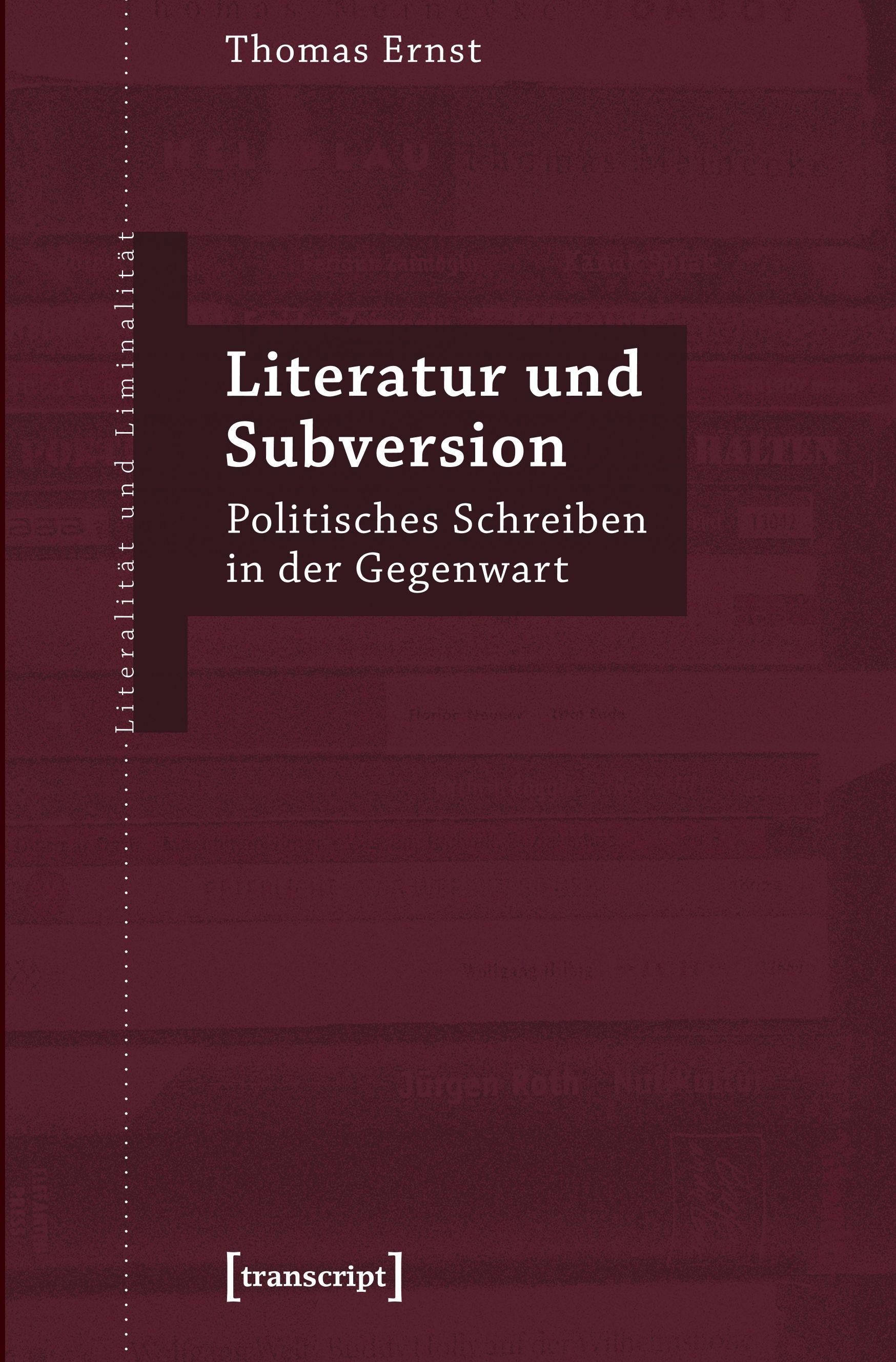 Vorderes Coverbild Literatur und Subversion