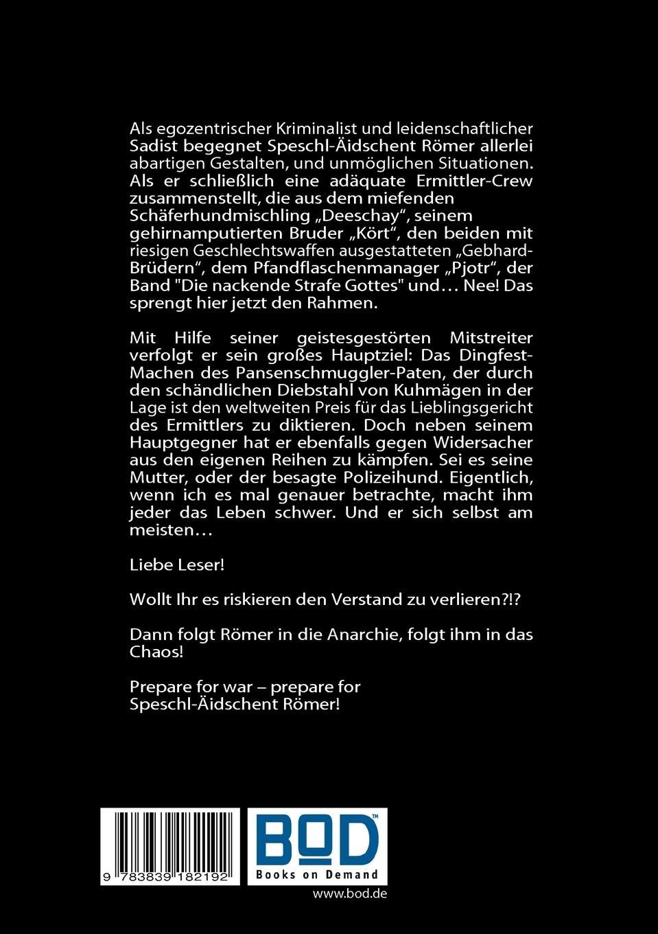 Rückseitencover Mach sie ihm klein, die Wurst!