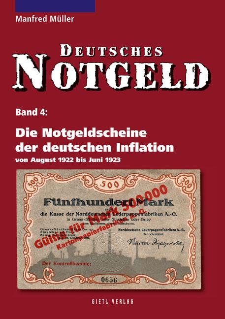 Vorderes Coverbild Die Notgeldscheine der deutschen Inflation