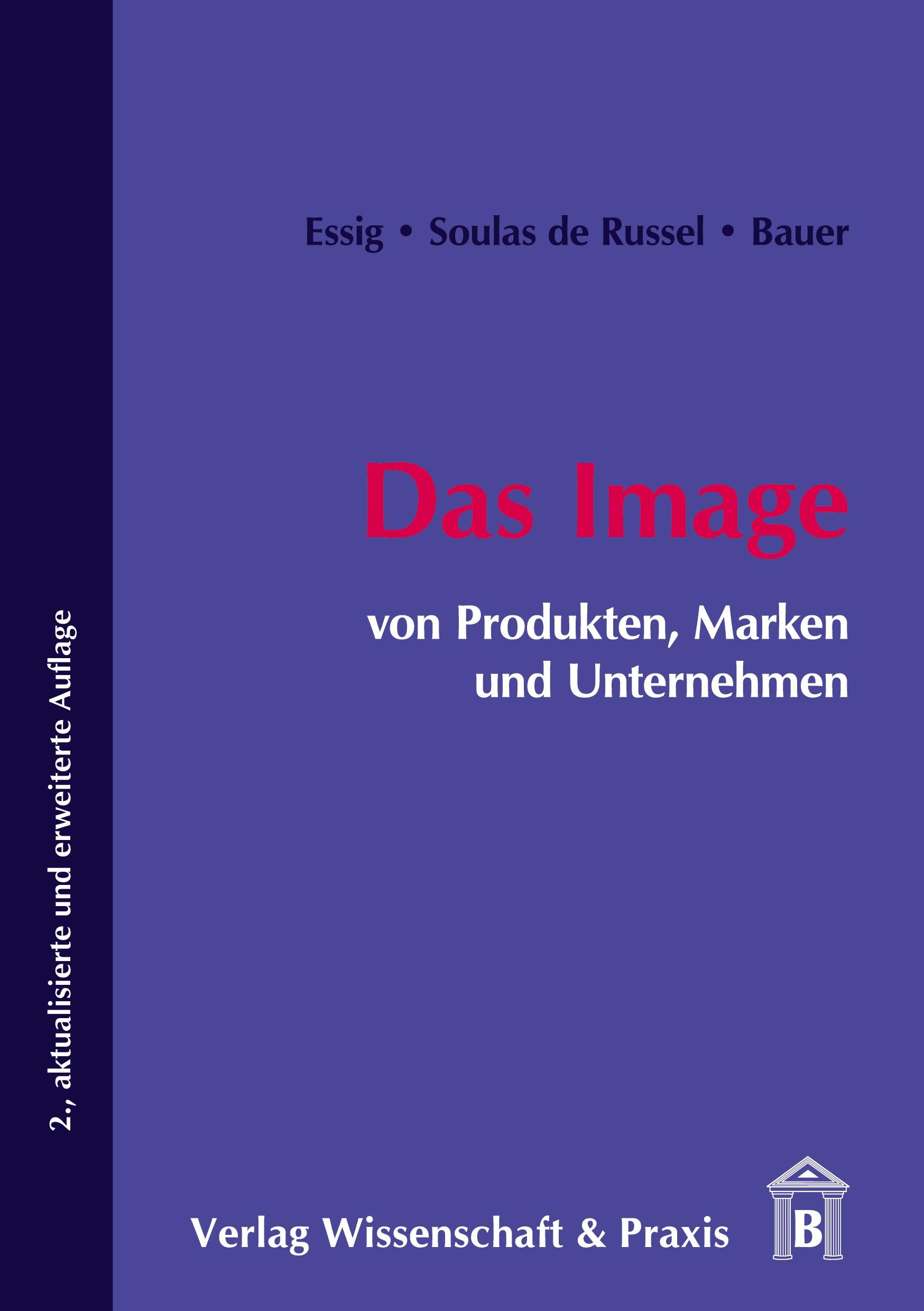Vorderes Coverbild Das Image von Produkten, Marken und Unternehmen.