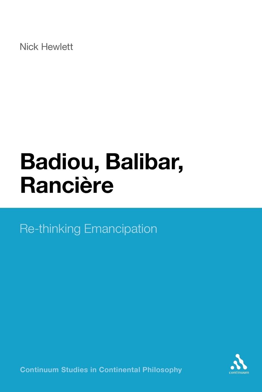 Vorderes Coverbild Badiou, Balibar, Ranciere