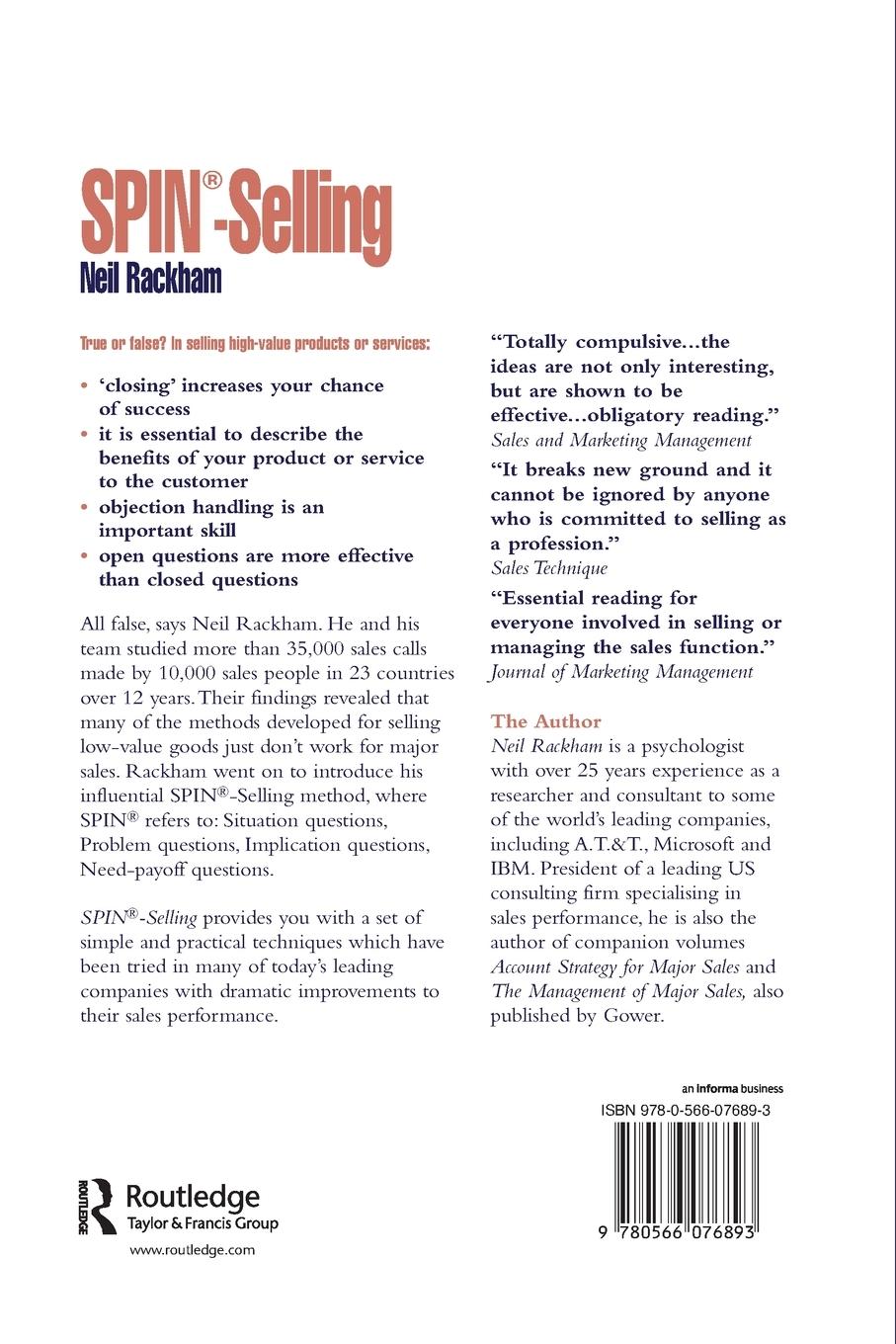 Rückseitencover Spin(r) -Selling