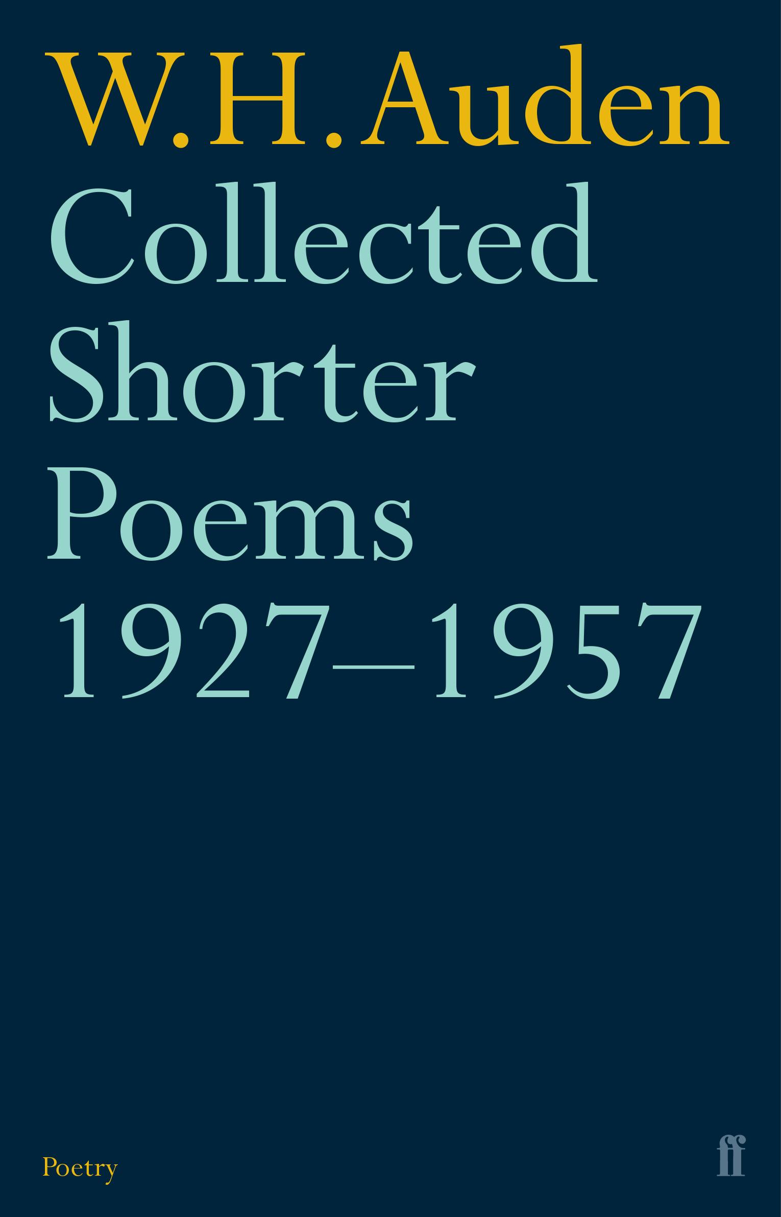 Vorderes Coverbild Collected Shorter Poems 1927-1957