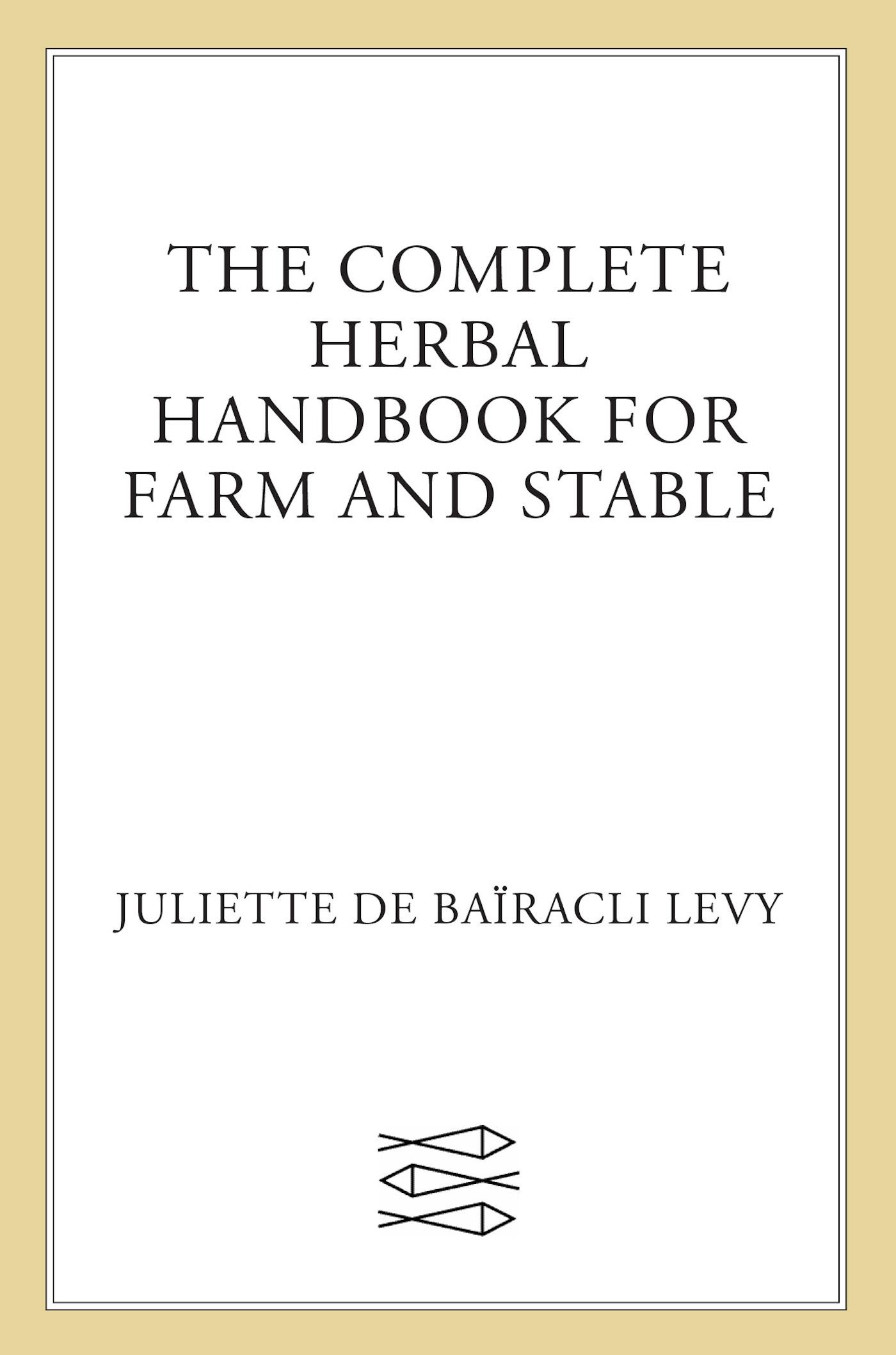 Vorderes Coverbild The Complete Herbal Handbook for Farm and Stable