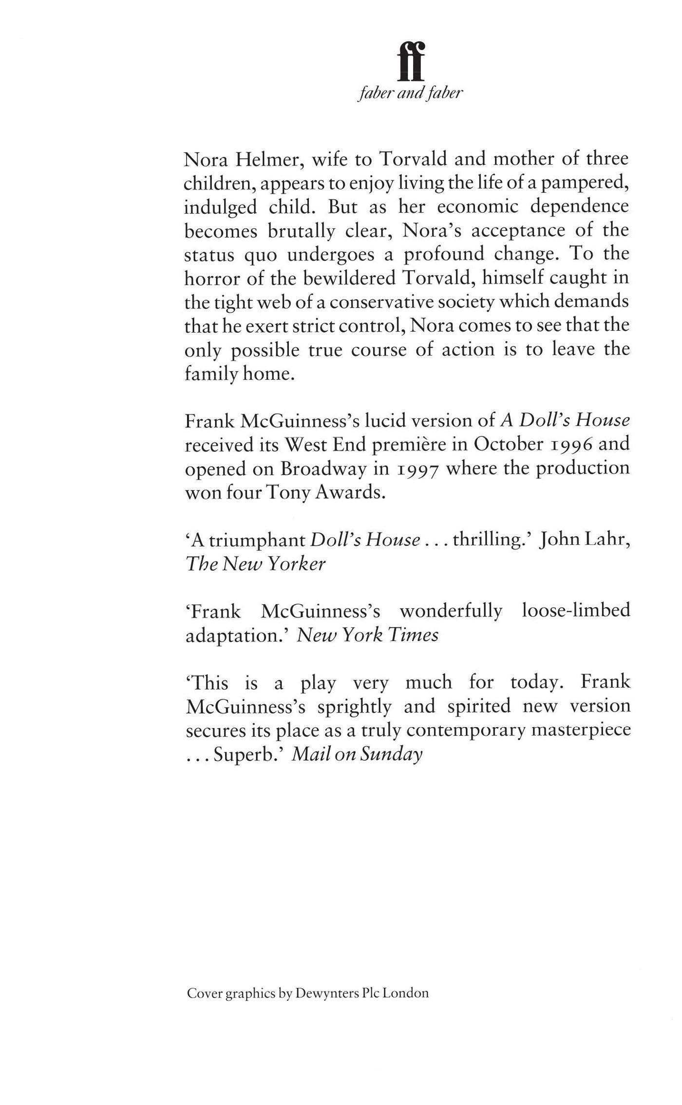 Rückseitencover Doll's House