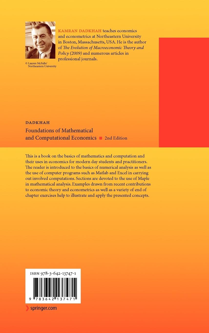 Rückseitencover Foundations of Mathematical and Computational Economics