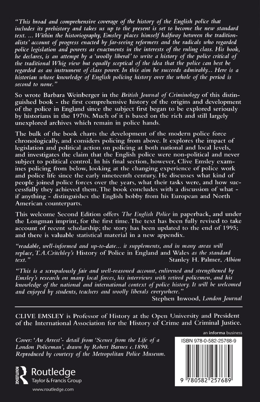 Rückseitencover The English Police