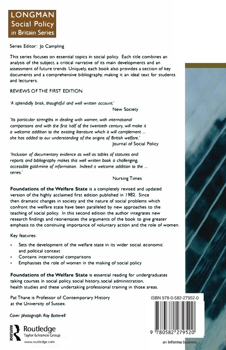Rückseitencover The Foundations of the Welfare State