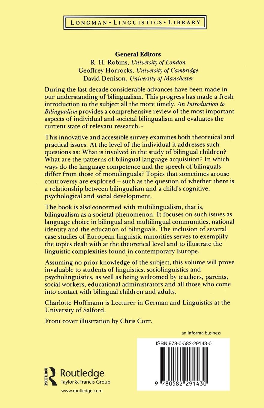 Rückseitencover Introduction to Bilingualism
