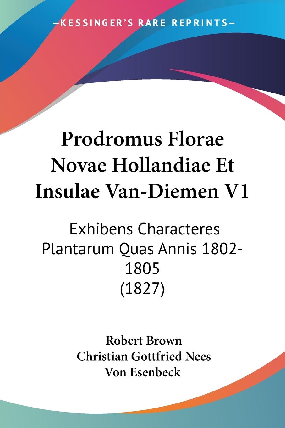Vorderes Coverbild Prodromus Florae Novae Hollandiae Et Insulae Van-Diemen V1