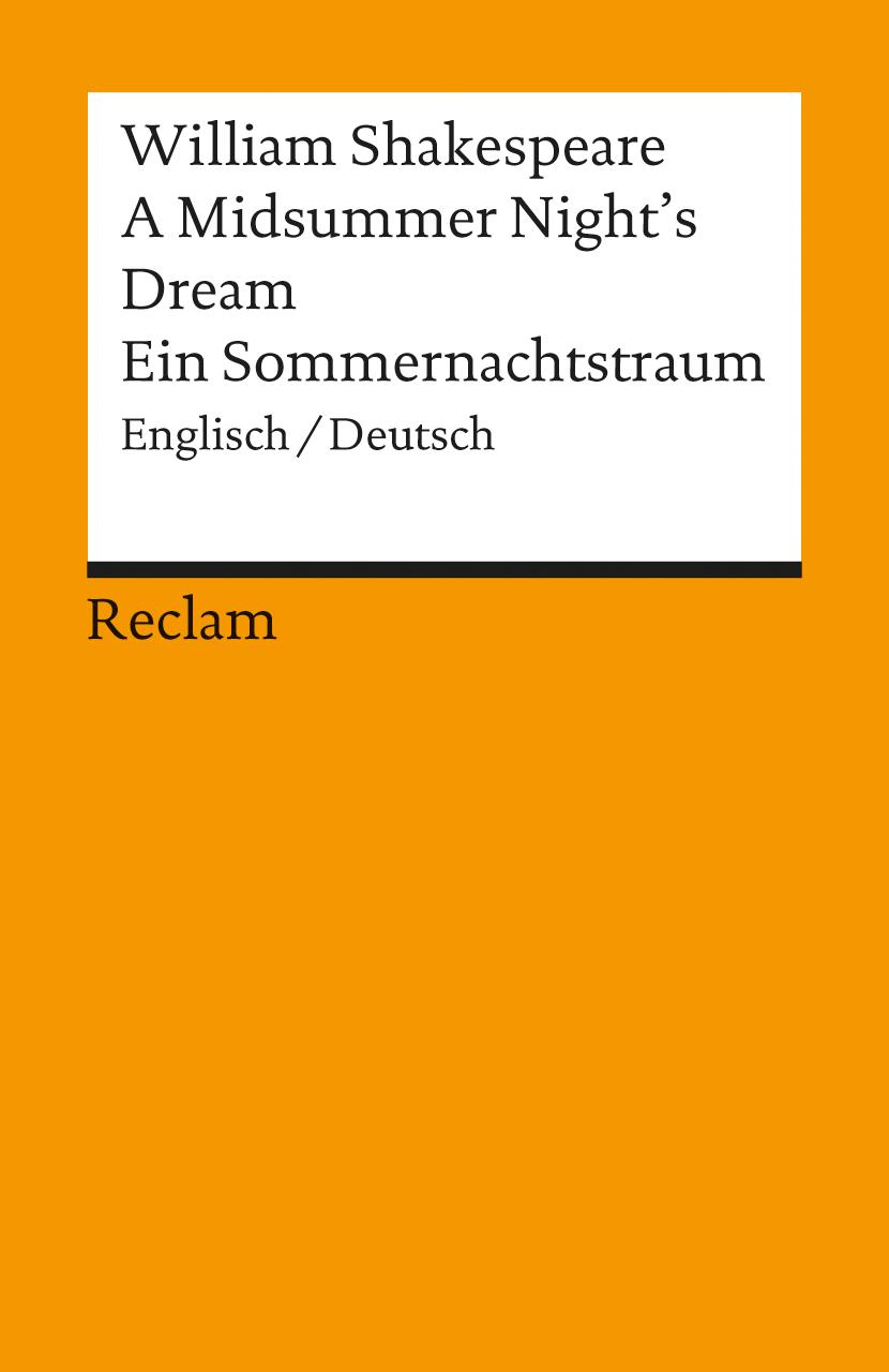 Vorderes Coverbild Ein Sommernachtstraum / A Midsummer Night's Dream