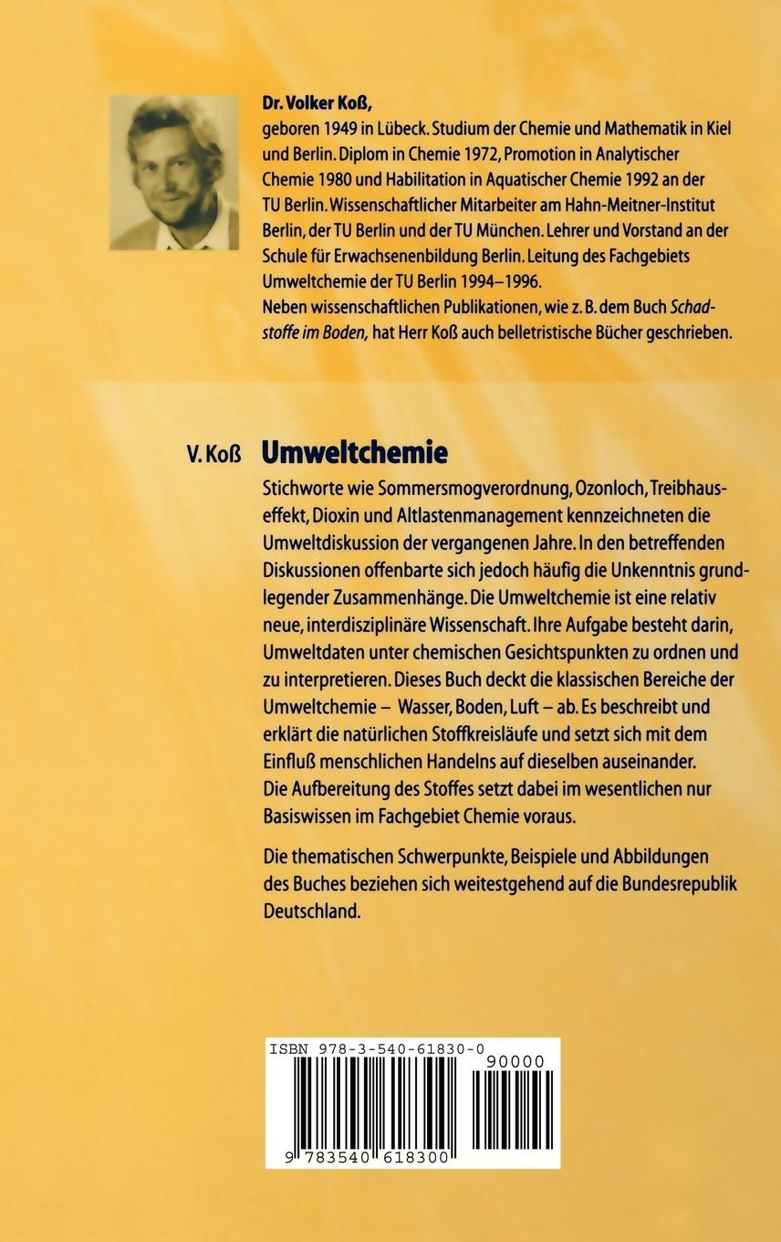 Rückseitencover Umweltchemie