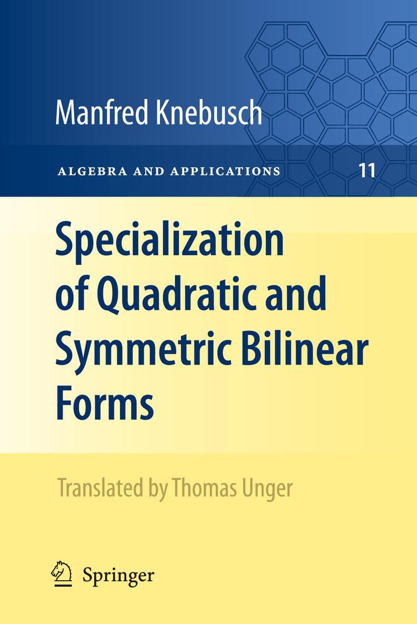 Vorderes Coverbild Specialization of Quadratic and Symmetric Bilinear Forms