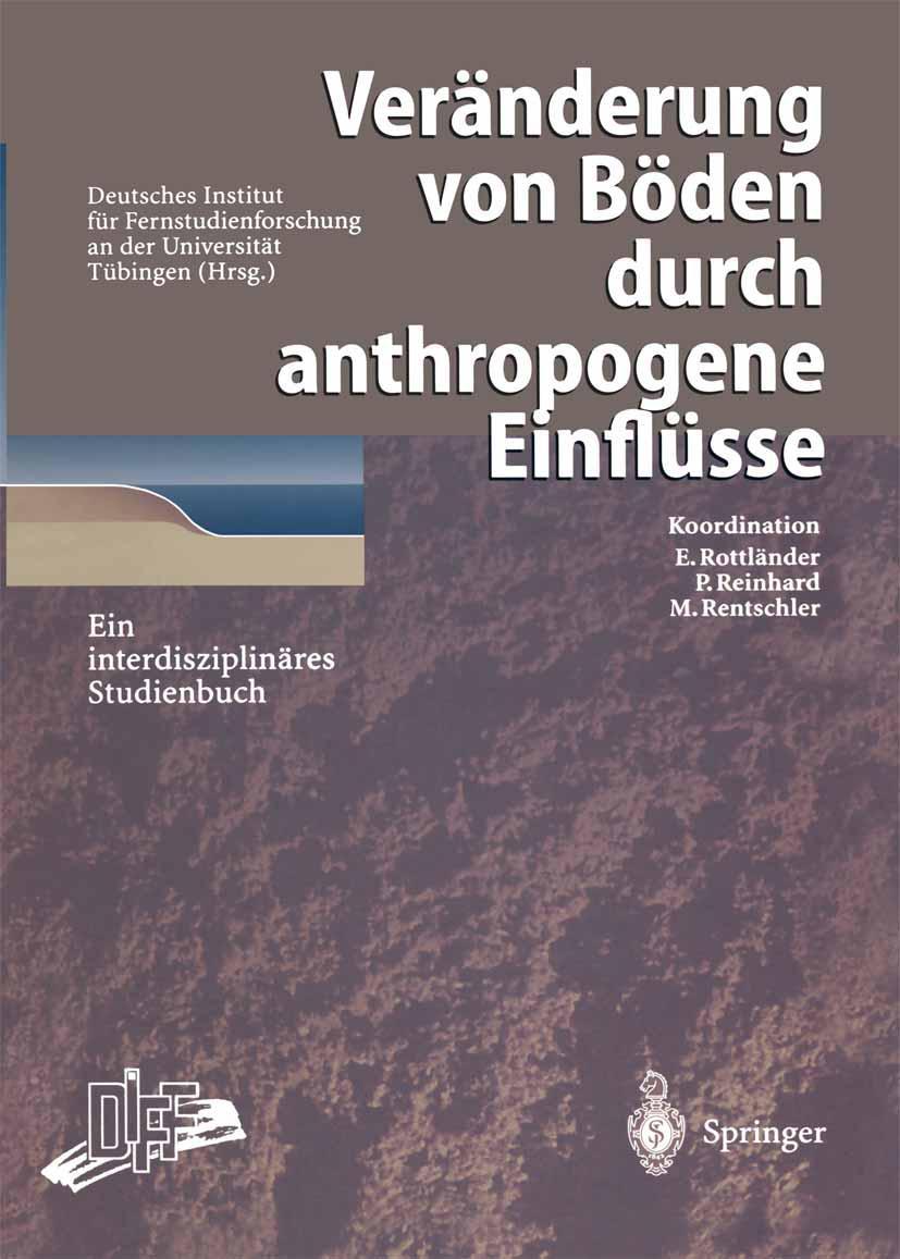 Vorderes Coverbild Veränderung von Böden durch anthropogene Einflüsse