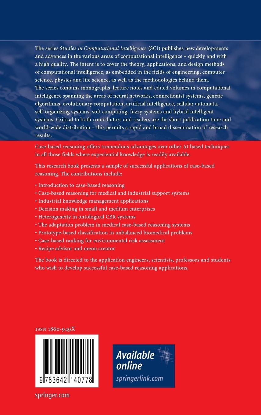 Rückseitencover Successful Case-based Reasoning Applications