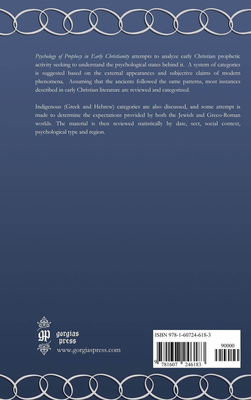 Rückseitencover Psychology of Prophecy in Early Christianity