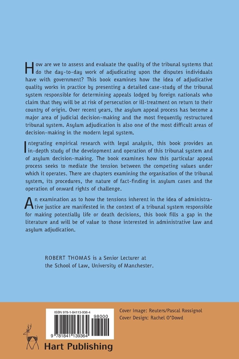 Rückseitencover Administrative Justice and Asylum Appeals