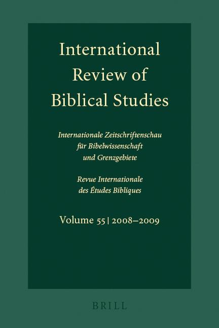 Vorderes Coverbild International Review of Biblical Studies, Volume 55 (2008-2009)