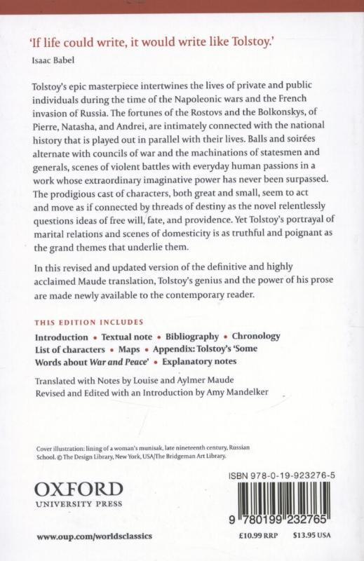 Rückseitencover War and Peace