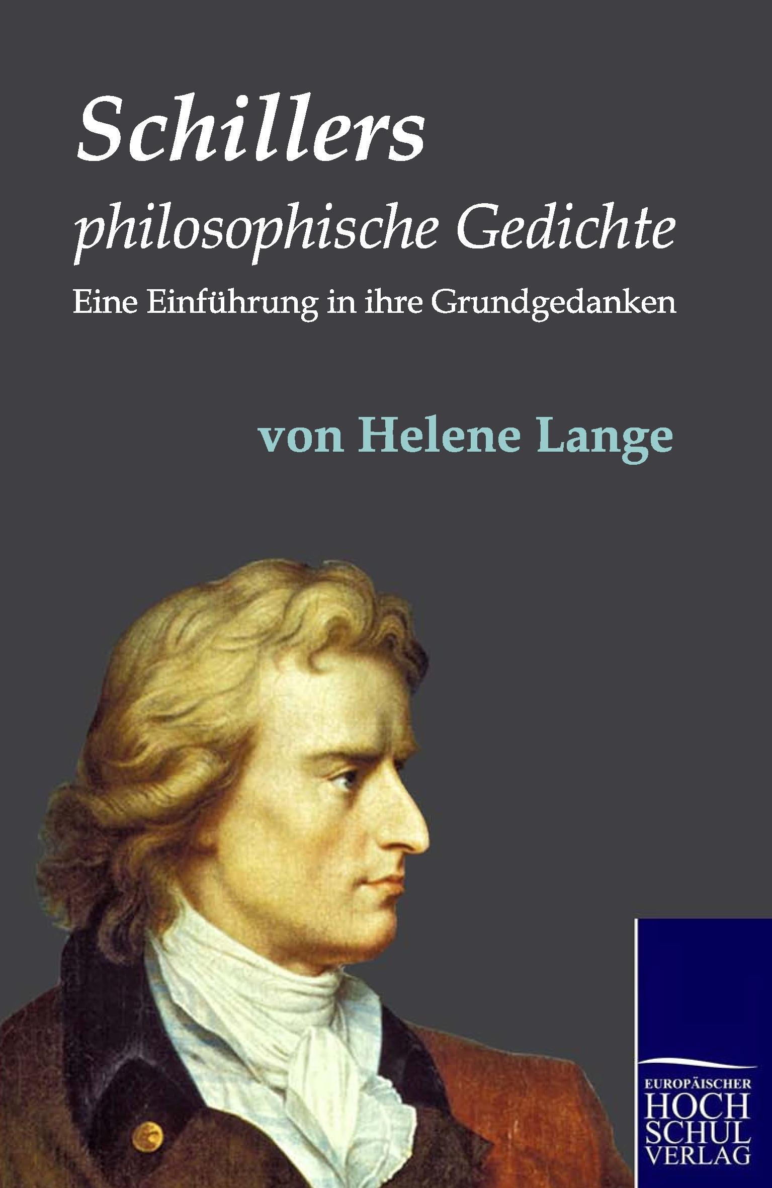Vorderes Coverbild Schillers philosophische Gedichte