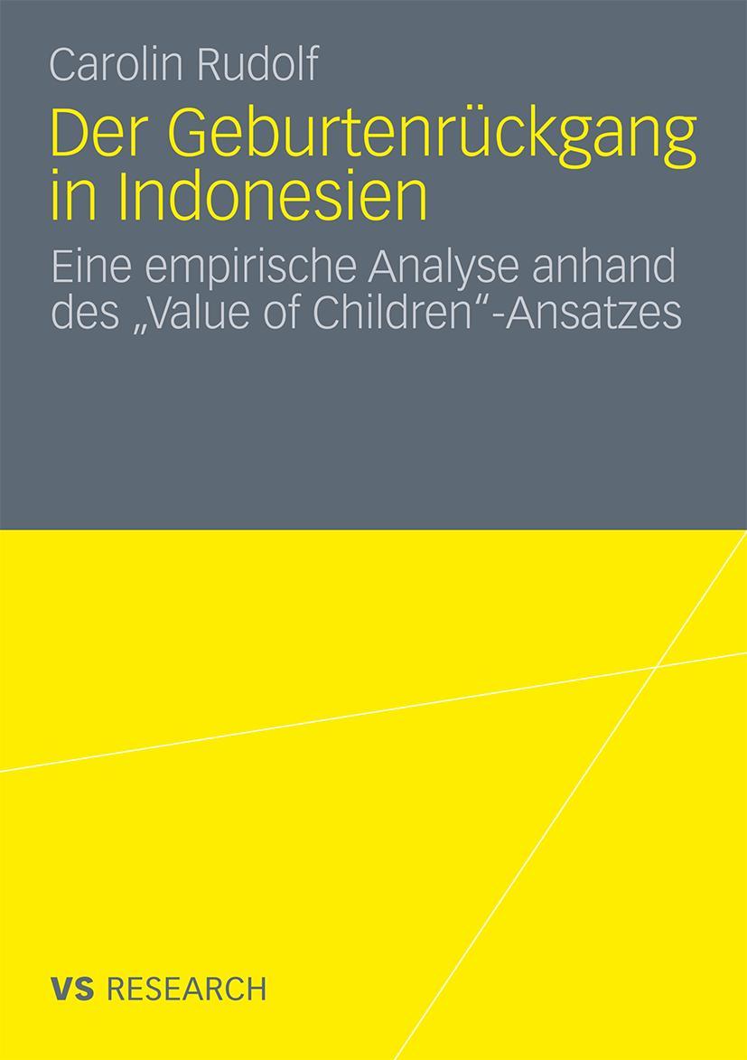 Vorderes Coverbild Der Geburtenrückgang in Indonesien